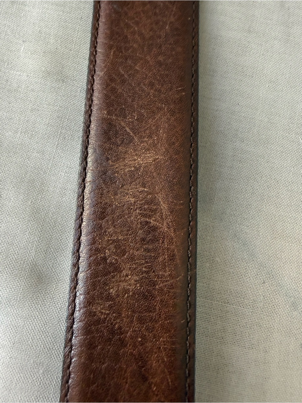 L’Aigle Paris New York Vintage Men’s Brown Leather Dress Belt 38 Fathers Day Gif - Picture 15 of 16
